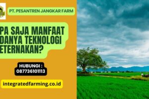 Apa Saja Manfaat Adanya Teknologi Peternakan?
